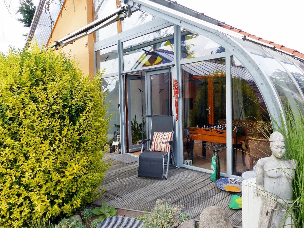 "Balmgarten" Im Naturpark Usedom, Bio Solarhaus Mit Grossem Garten Bagian luar foto